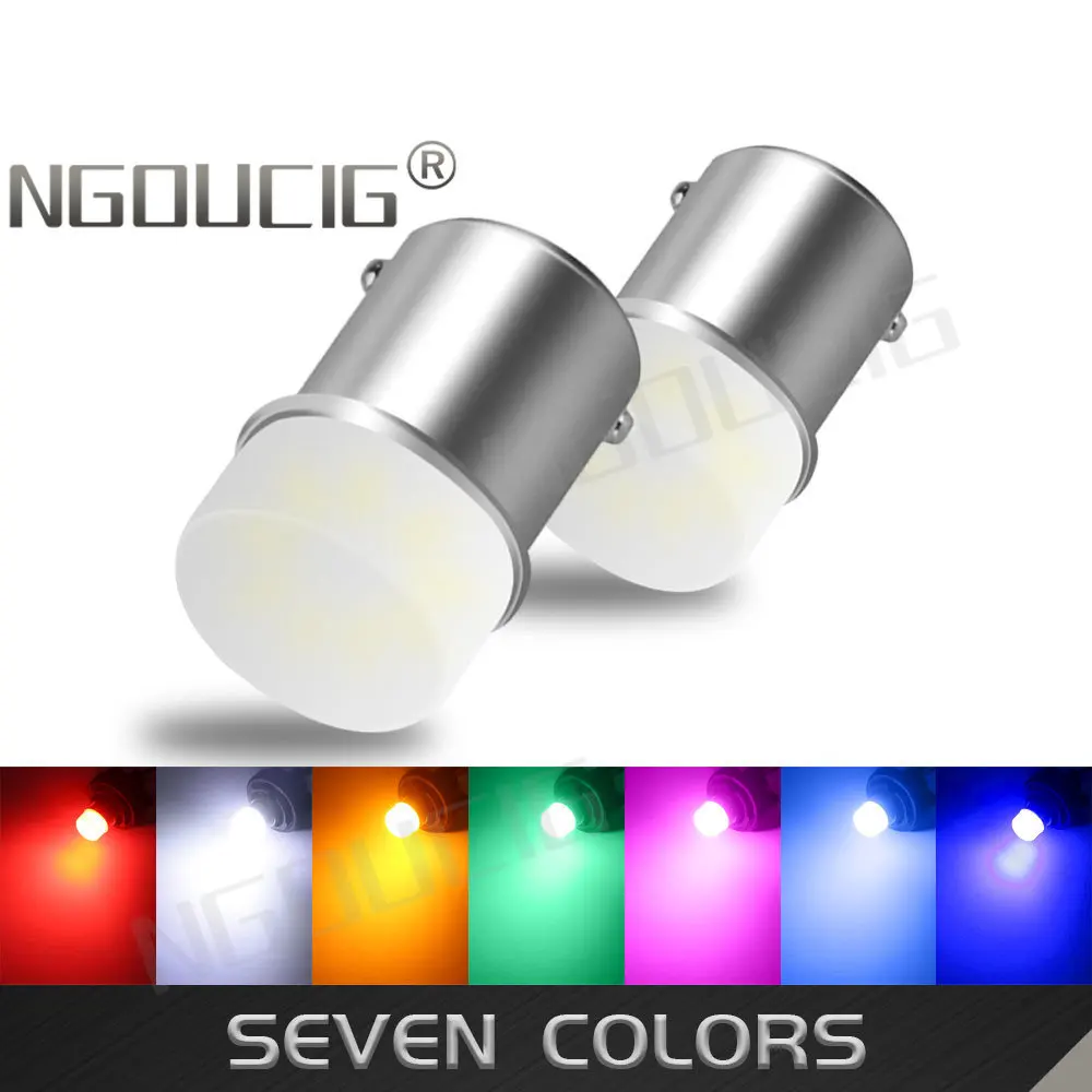 NGOUCIG 2 SZT. 24V 12V BA15S BAY15D Stroboskopowa Lampa Błyskowa 1156 Czerwona 1157 P21W P21/5W Żarówka LED R5W Światło Stopu Cofania Sygnalizacyjne do Ciężarówki Samochodowe