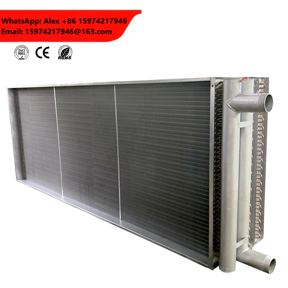 YKF High Efficiency Industrial Surface Cooler Stainless Steel Cooling Coil Tube Finned Heat Exchanger Coil For HVAC Industry