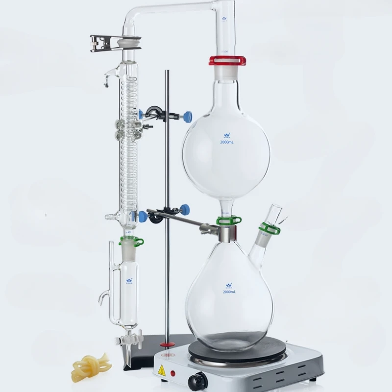 

Essential Oil Extraction Separator Petal Flower Essential Oil Hydrosol Extraction Separation Device Steam Distillation