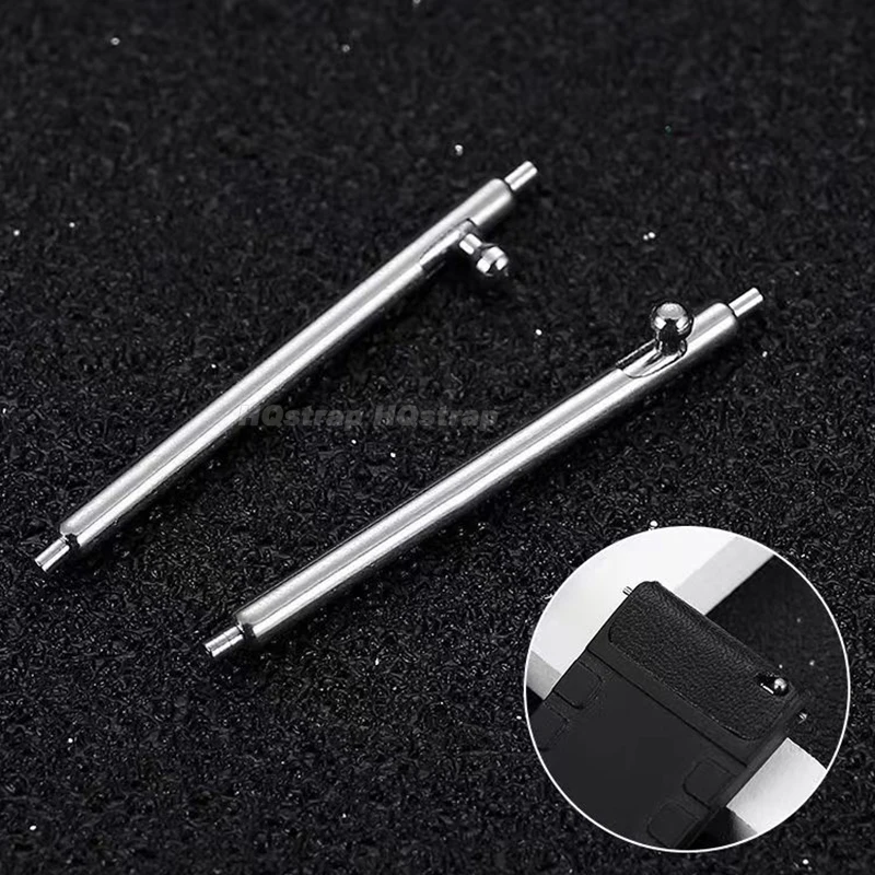 20 piezas/4 Uds. Pasadores de reloj de liberación rápida, banda de 1,8mm de diámetro, barras de resorte de acero inoxidable 12 13 14 15 16 17 18 19 20 21 22 24mm