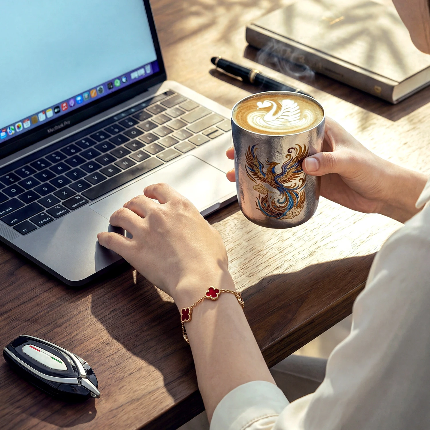 Titanium Mug Vacuum Titan Coffee Cup Dragon Phoenix Ti Double Wall Beer Bottle Titanio