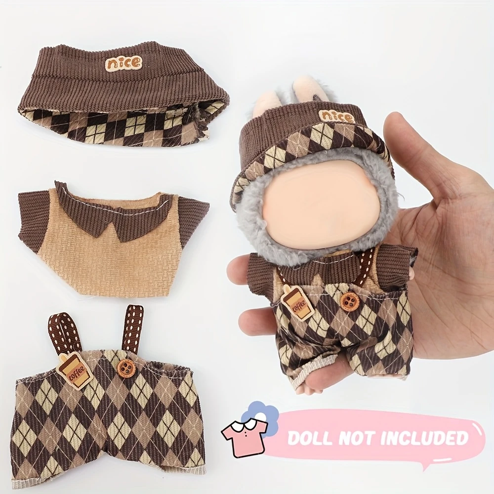 

1 комплект милой одежды для Labubu 15-17 см | Набор мини-куклы, совместимый с Labubu (без куклы в комплекте)