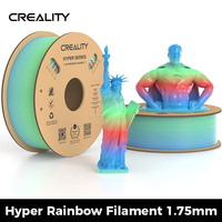 Creality Hyper PLA Rainbow Filament 1KG ±0.02mm Accuracy High Speed ​​Filament Multicolor 1.75mm 3 Colors 3D Printer Consumables