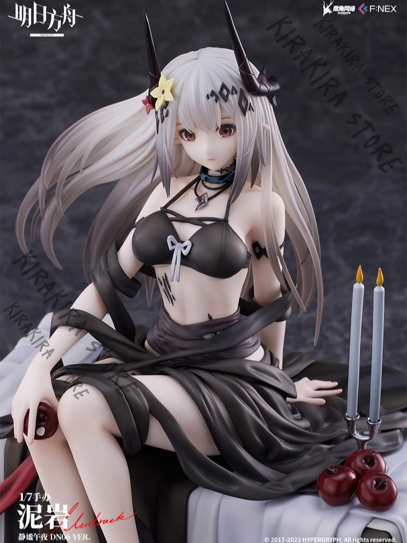Arknights Mudrock 1/7 Maskot Cosplay Edisi Kolektor Patung Model Kit Anime Resmi Asli Ornamen Bermain Maumet