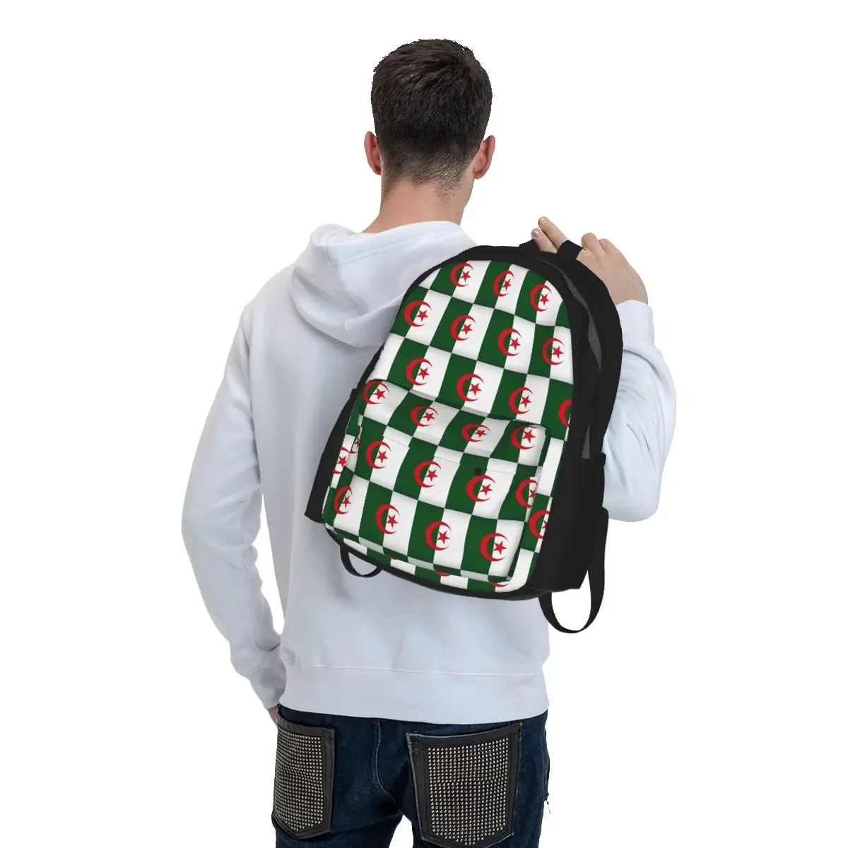 Algeria Official Flag Of Algeria Backpack Boys Girls BookBag Kids School Bag Computer Shoulder Bags for Men Women