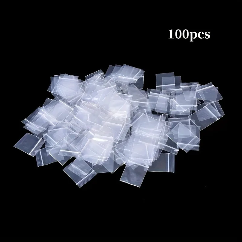 100 PCS Reusable Transparent Jewelry Storage PE Bag, Sealed Anti-Oxidation Mini Self Sealing Bag for Jewelry Packaging Storage