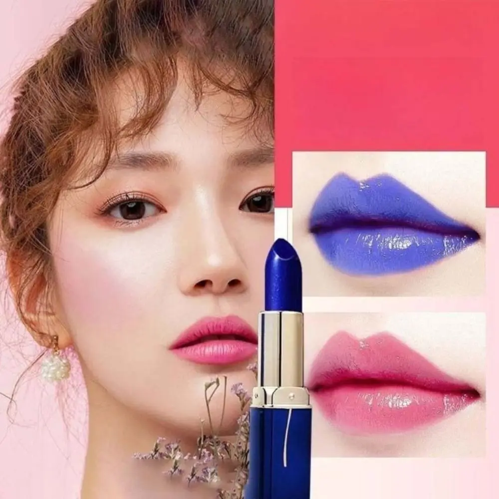 

2 шт. долговечная губная помада, меняющая цвет, увлажняющая, исчезающая губная помада, меняющая температуру, водостойкая косметика