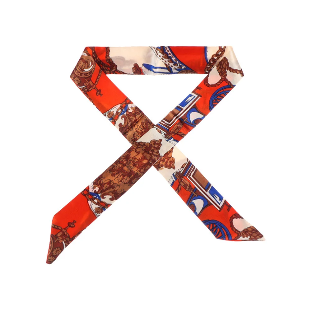 

2Pcs 40 Colors Wrist/Waistband Decoration Accessories Neck Scarf Decor Ribbon Scarf Handbag Handle Ribbon Small Silk Scarf