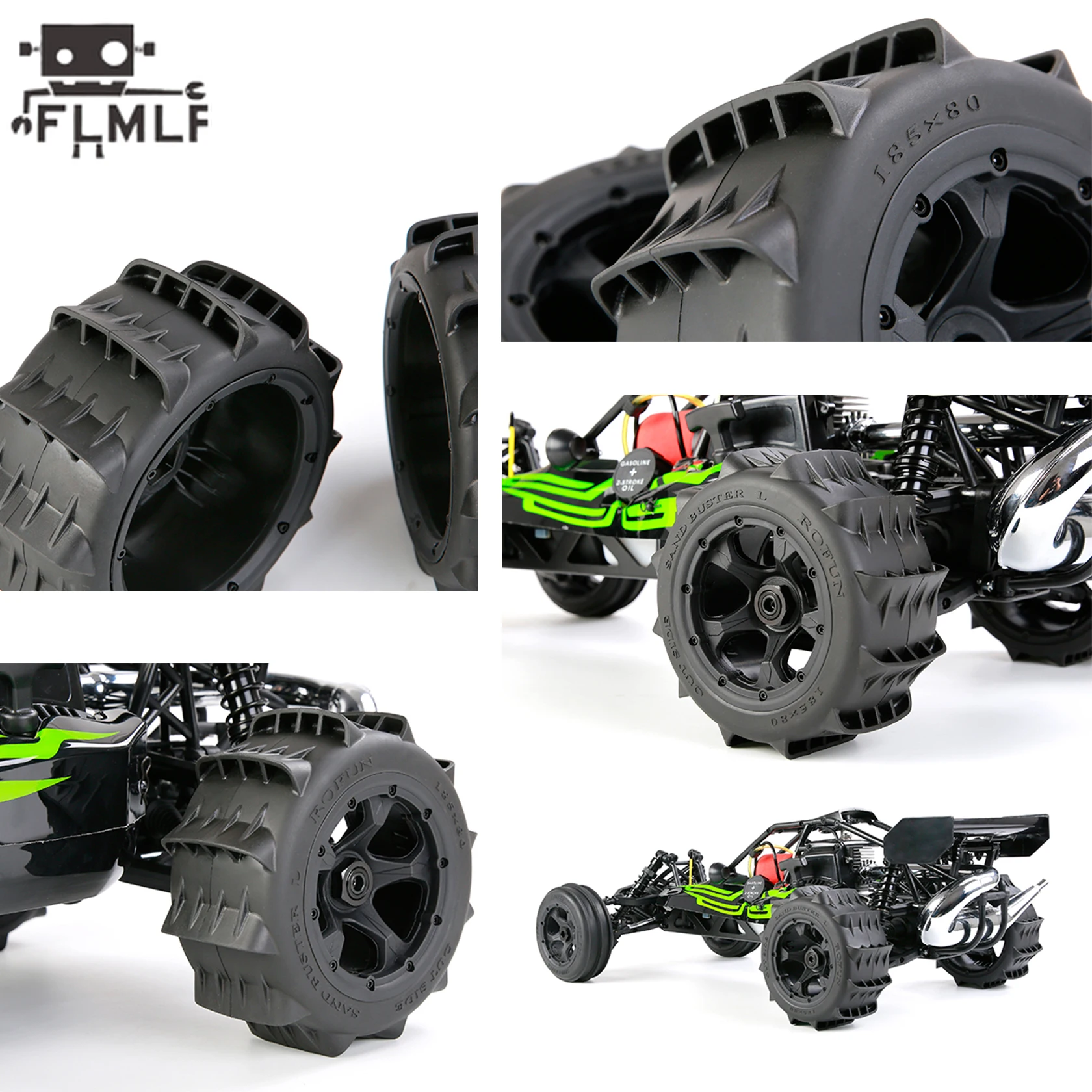 Tylna pustynia Flmlf 2pc dla 1/5 Rovan Rofun HPI Kingmotor BAJA 5B SS