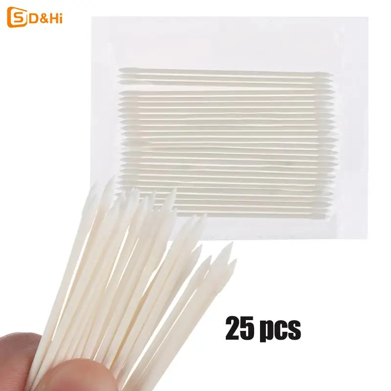 25Pcs/pack Earphone Earbuds Tips Headset Case Disposable Stick Cleaning Tool