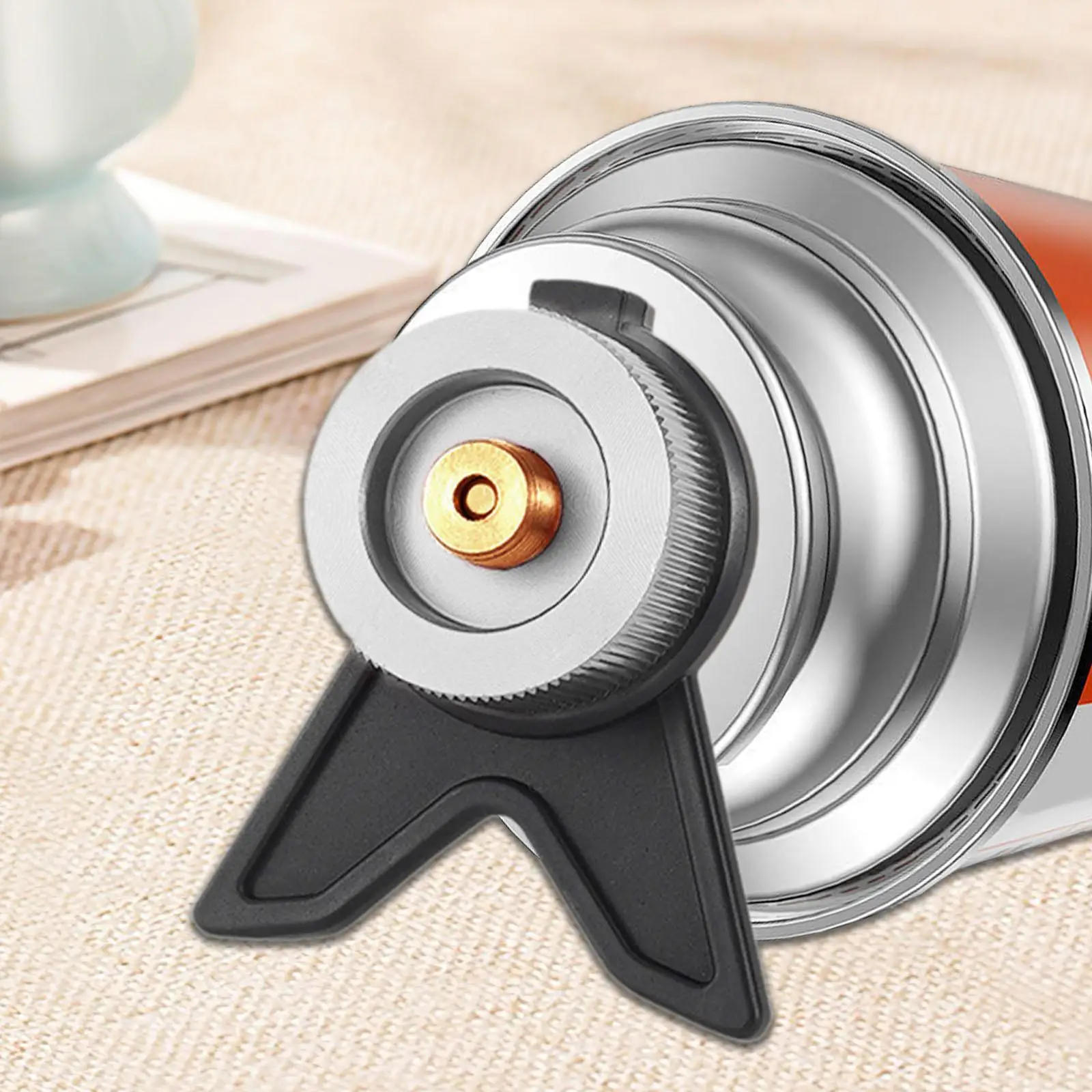 

Gas Canister Adapter Lightweight Camping Stove Replacement Refill Head Propane Connector for Outdoor Kitchen Use
