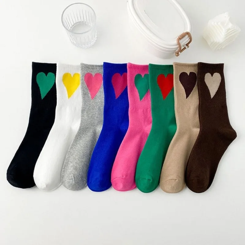 

8 пар женских носков-трубочек из чистого хлопка, весенне-осенние длинные носки, дышащие, впитывающие пот, устойчивые к запаху носки-трубочки