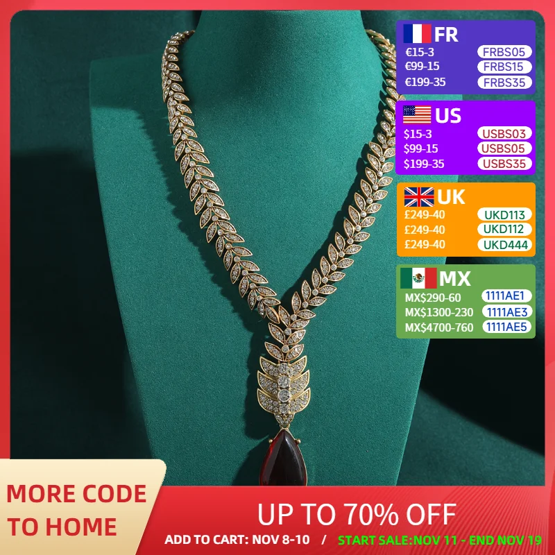 

Подвески из красного камня, колье-чокер с пшеничными ушками, женское античное золотого цвета, роскошные дизайнерские украшения, аксессуары для вечеринок, винтажные