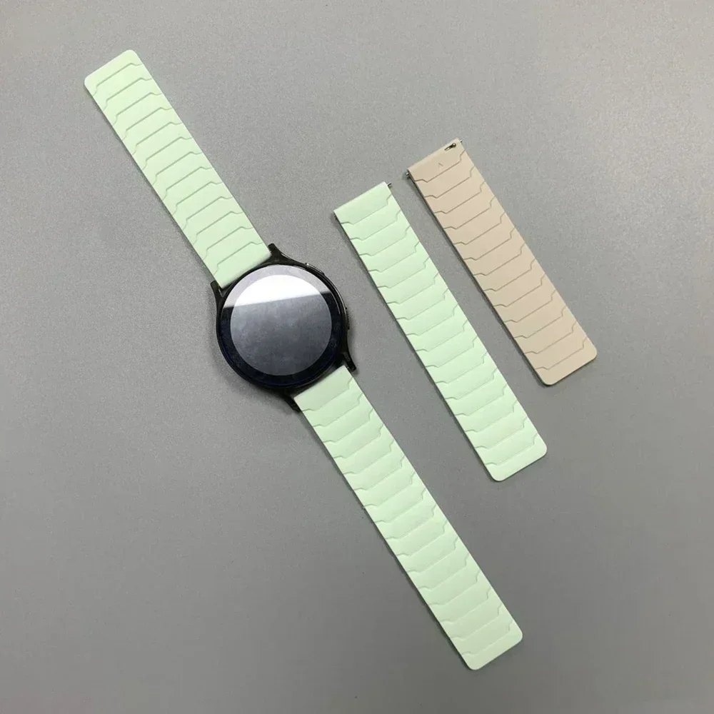 20/22 mm Magnetarmband für Huami AMAZFIT BIP 6 5 UNITY Silikon-Schlaufenband GTR 4/3/3 Pro 2e GTS 4 mini 3 BALANCE Sportarmband