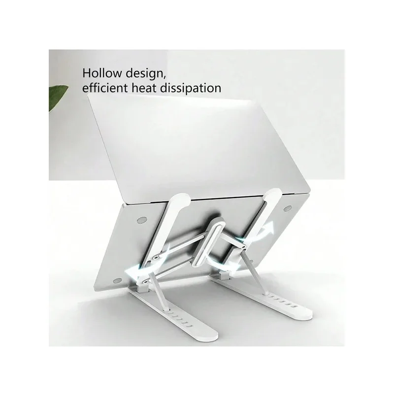 Portable ABS Laptop Holder Stand Aluminum Alloy Foldable Laptop Cooling Bracket Lifting Non-slip Foldable Laptop Stand Home