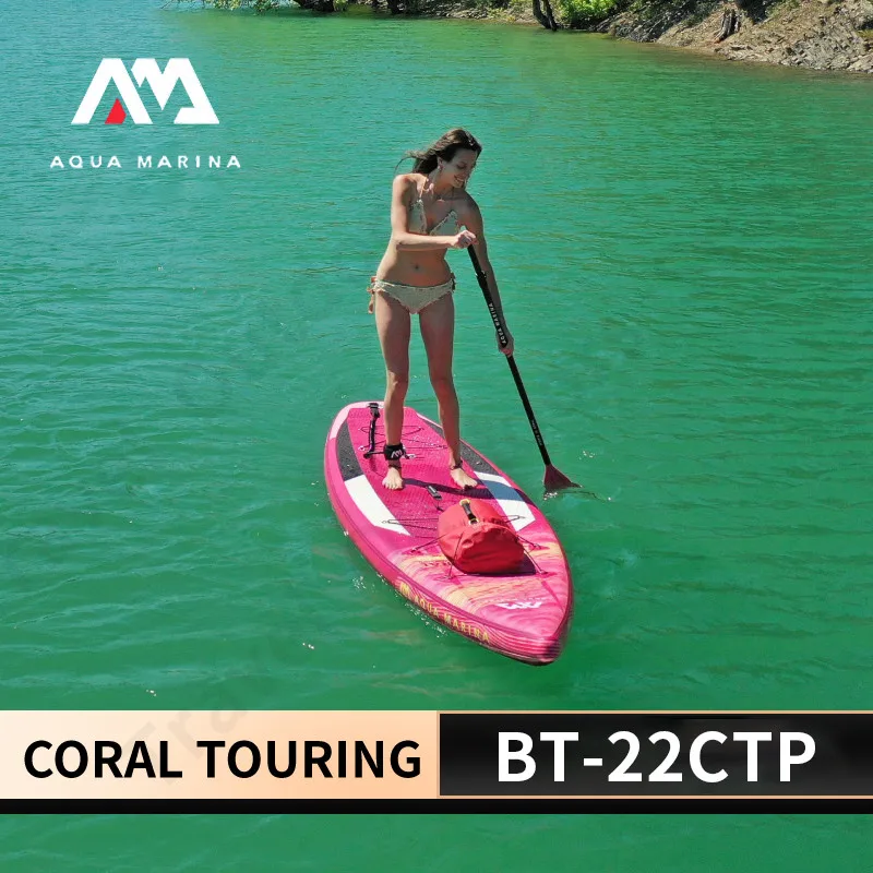 AQUA MARINA 2023NEW CORAL TOURING 3.5m Woman Surfboard Eva Non-Slip Stand Up Sup Inflation Surfing Paddle Board Fit Long Voyage