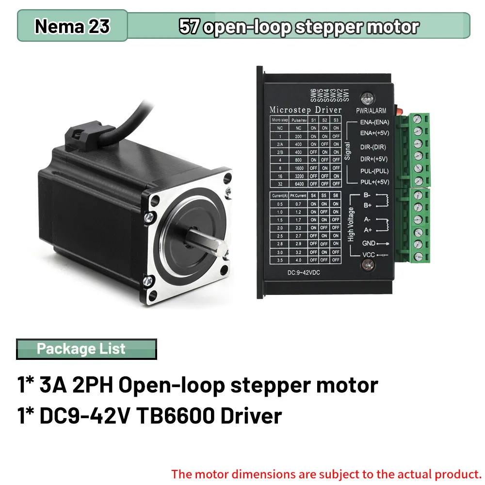 Nema 23 57 Stepper Motor Kit 1.2-3.2Nm Precise Encoder Motor Brake Motor Driver With Digital Display Closed/Open Loop Options