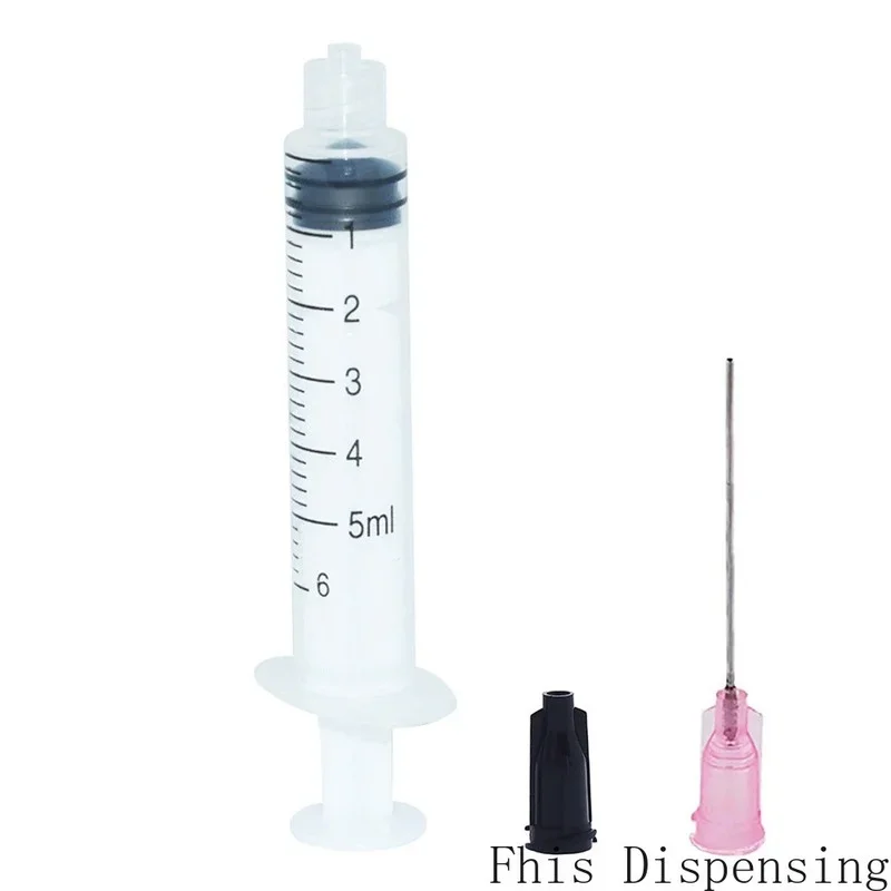 5ml with Luer Lock Slip Tip 20G Dispensing Tips and Caps Pack of 5