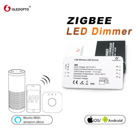 GLEDOPTO ZIGBEE Smart LED Controller Dimmer Strip Controller DC12/24V  ZLL Standard LED App Voice Control Work With Echo Plus