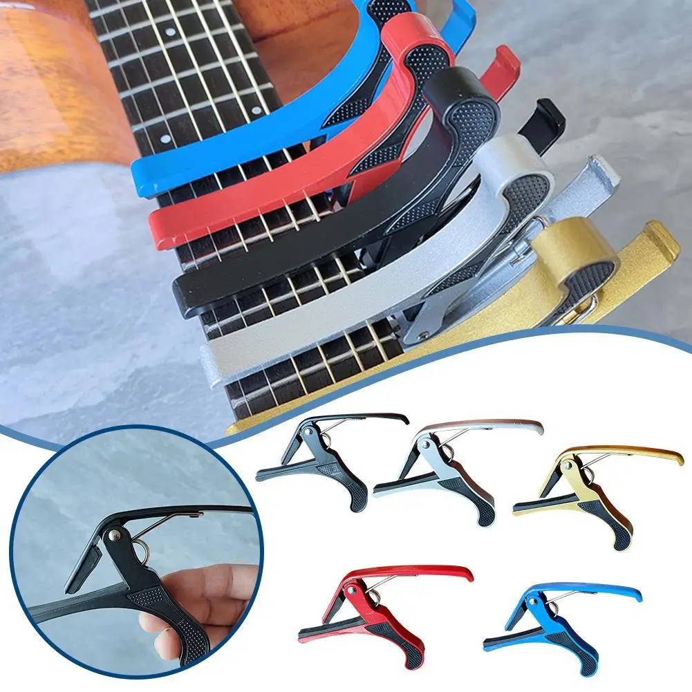 

Metal Guitar Capo Aluminum Alloy Guitar Tuner Clamp Professional Key Trigger Capo For Acoustic Electric Musical Instruments