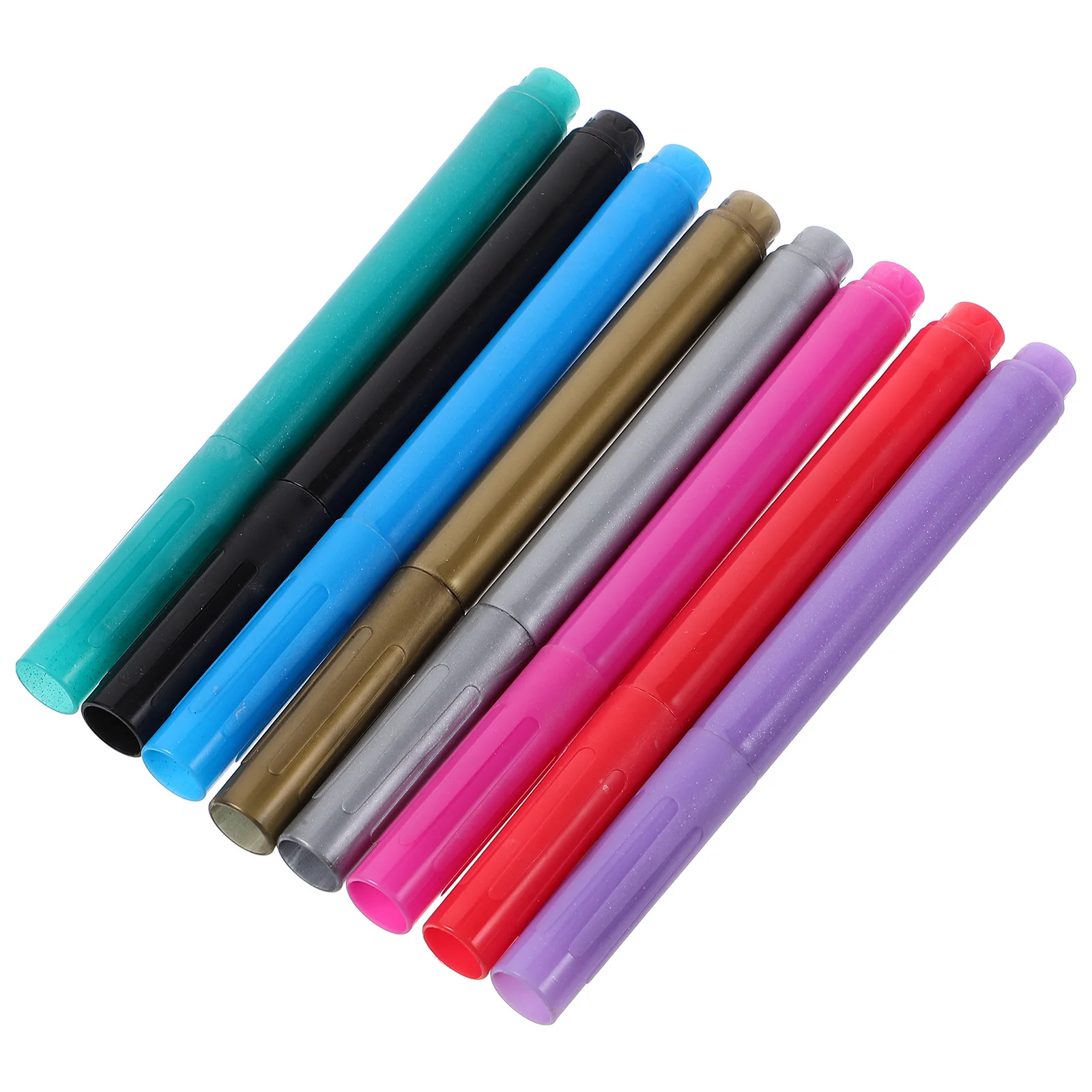 

8Pcs Metallic Color Wine Glass Markers Erasable Paint Pens Washable Smooth Ink Flow for Events Parties Paint Pen
