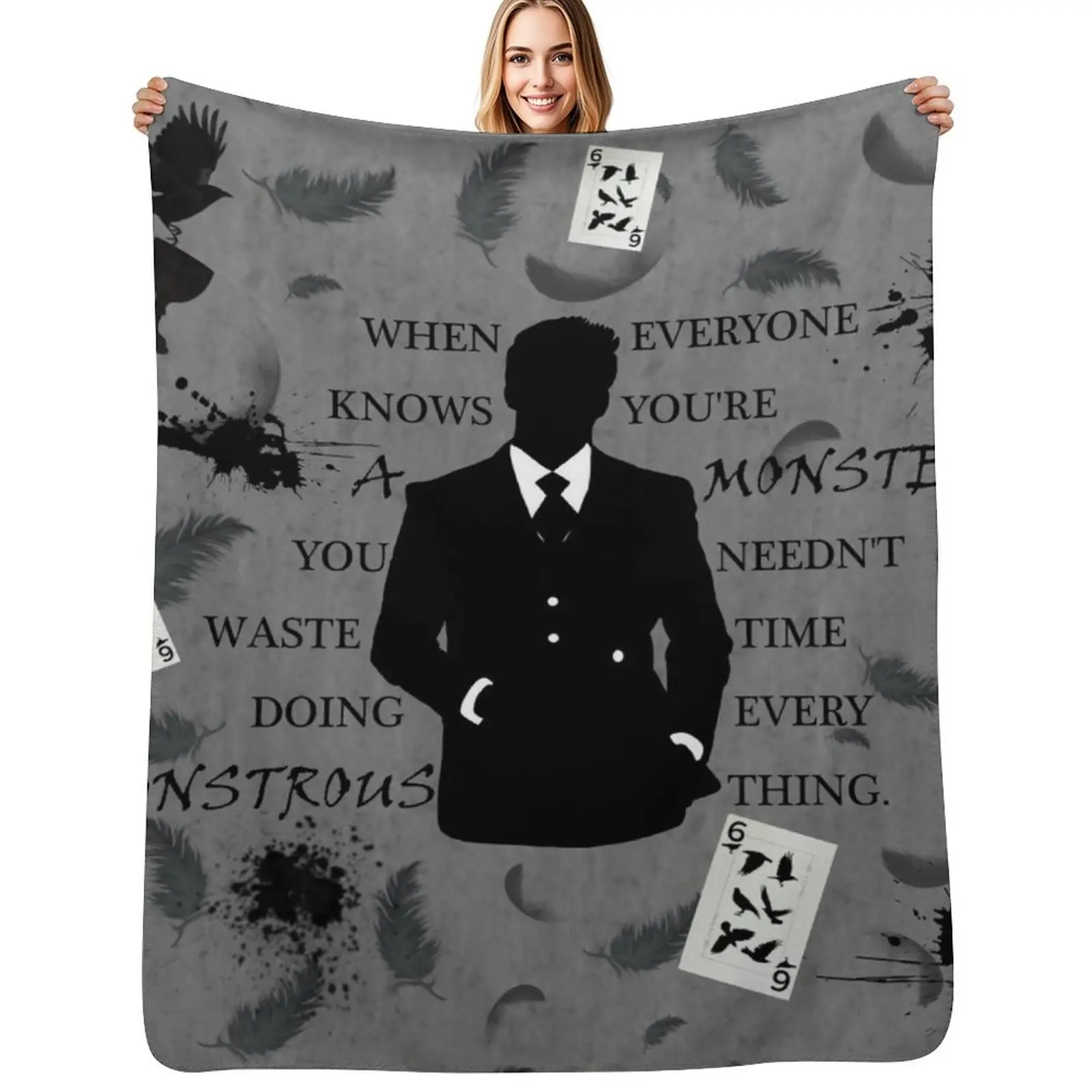 

Kaz Brekker Throw Blanket Hair for winter Tourist Vintage Blankets