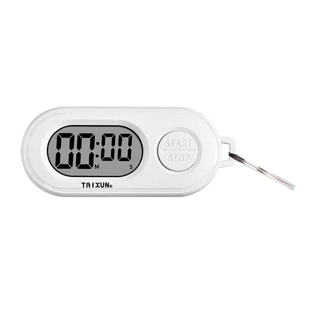 1/2/3 Stück Digitaler Stoppuhr-Timer Schlüsselanhänger, Kleiner LCD-Bildschirm Elektronische Uhr, Tragbarer Countdown-Timer Zubehör für Taschen-Schlüsselring – Detail 1