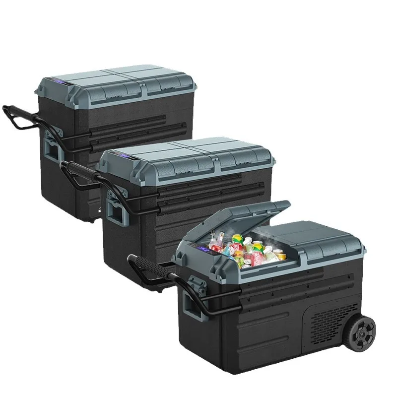 

RV refrigerator refrigeration fast insulation long double door double control compressor vehicle 12V24V seismic and anti-shake