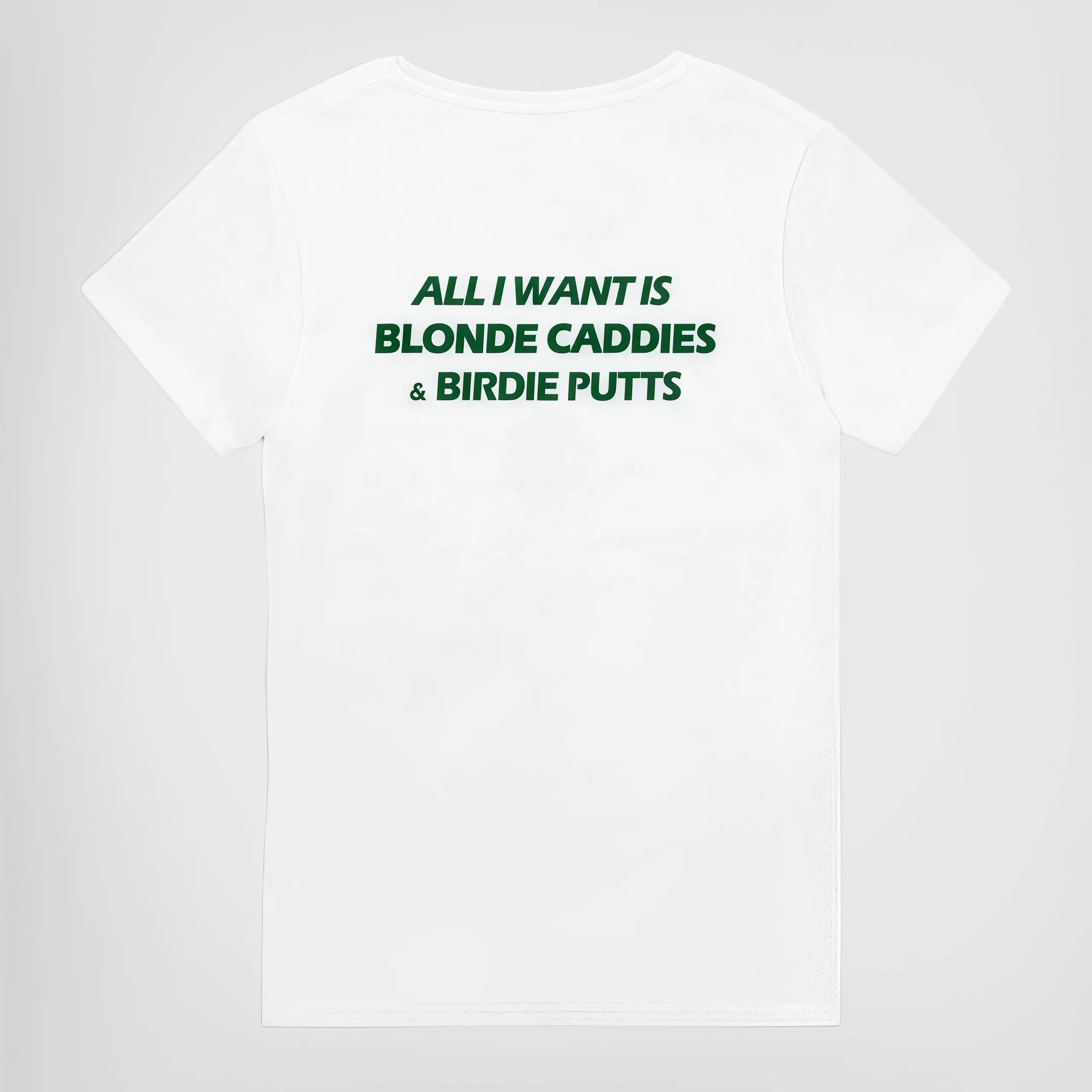 

Funny Golf T-Shirt, "Blonde Caddies & Birdie Putts" Graphic Tee, Men's Humorous Golf Lover Gift, Casual Sports Top