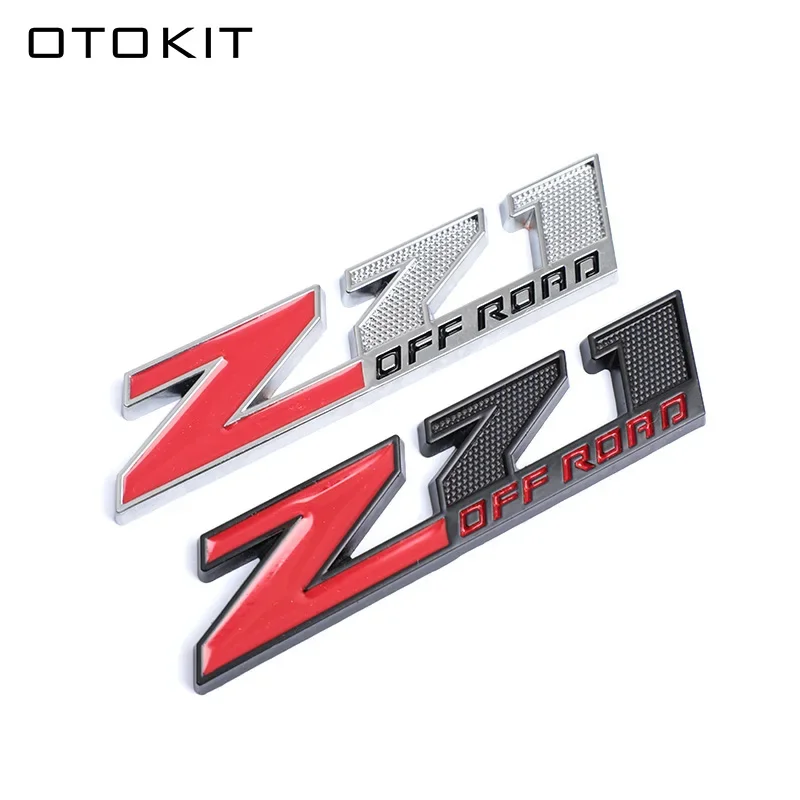 

OTOKIT 3D Metal Red Black Logo Z71 OFF ROAD Emblem Car Fender Badge Trunk Decal For Chevrolet Z71 OFF ROAD Sticker Accessories