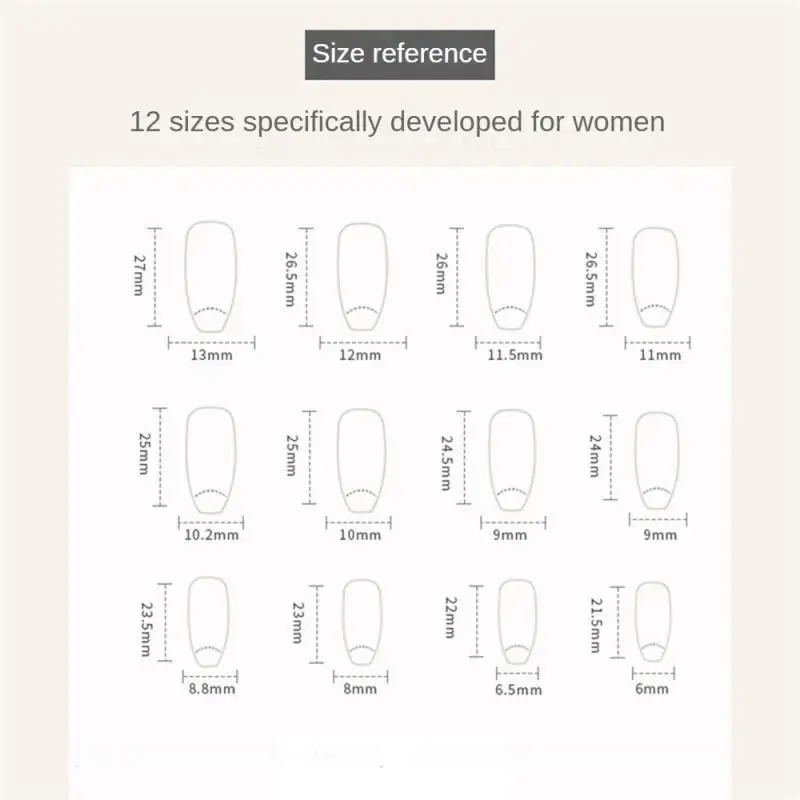 Light Blue Retro Fake Nails Nail Patch Press Nails Flowers False Nails Nail Enhancement