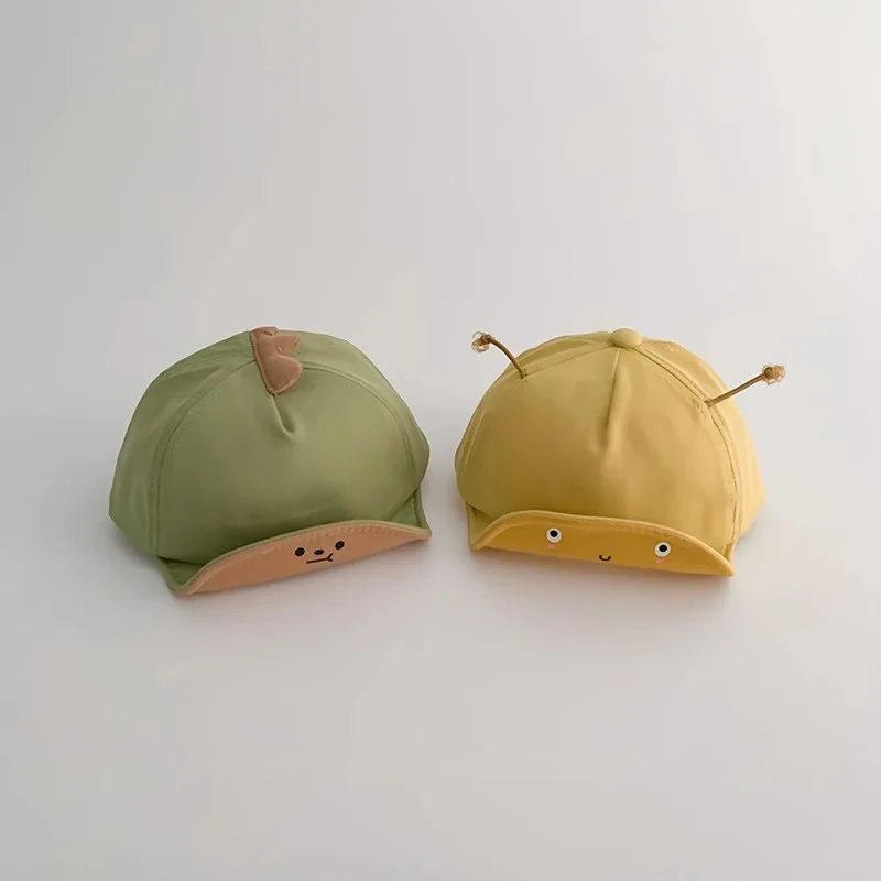 2-16Months Baby Duck Tongue Hat Cute Cartoon Infant Peaked Cap Toddler Soft Brim Sun Protection Baseball Hat Kids Outdoor Visors image 3