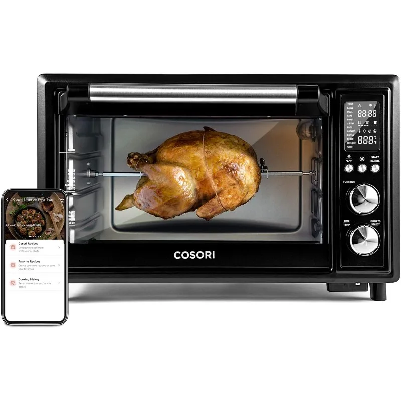 Smart 13-in-1 Air Fryer Toaster Oven Combo, Airfryer Rotisserie Sous Vide Convection Oven Countertop, Bake, Broil