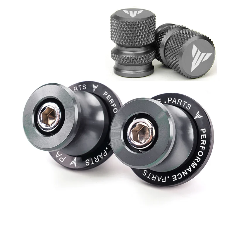 لياماها MT07 MT09 MT03 MT10 MT 03 07 09 10 125 MT-07 MT125 دراجة نارية الملحقات Swingarms بكرات حامل مسامير غطاء الصمام