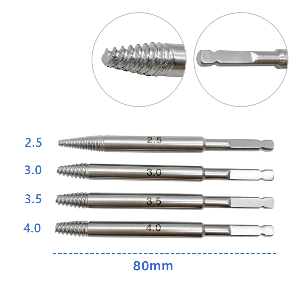 SW2.5-4.0 Tap Screw Extractor Bone Screw Driver Slid Extractor Sliding Nail Orthopedic Instrument Pet