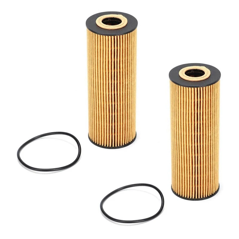 2X 1041800109 Engine Oil Filter Kit For Mercedes W124 W129 W140 R170 W202