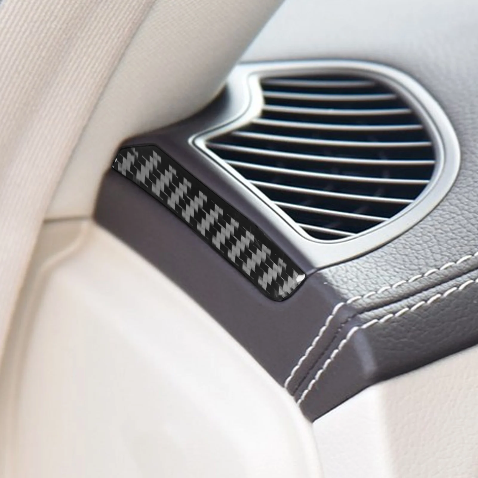 Real Carbon Fiber Car Accessories Air Vent Trim Cover Sticker For Mercedes Benz W222 S-Class/Maybach 13 14 15 16 17 18 19 20