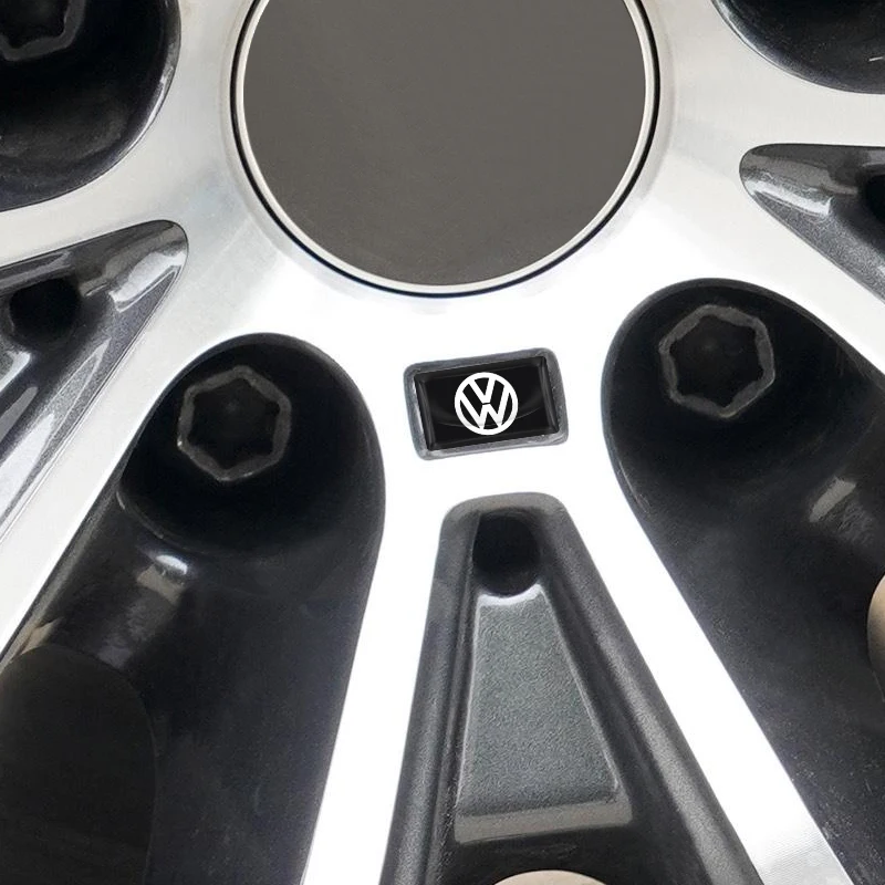 5/10Pcs Carbon Fiber Steering Wheel Car Logo Emblem 3D Stickers For Volkswagen Magotan Sagitar Golf-4 5 6 7 Magotan Polaris MK7