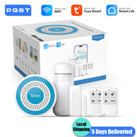 PGST WiFi Alexa Tuya Smart Life Home Alarm Security System Kit Set Home Automation Alarm Security Protection Door Motion Sensor