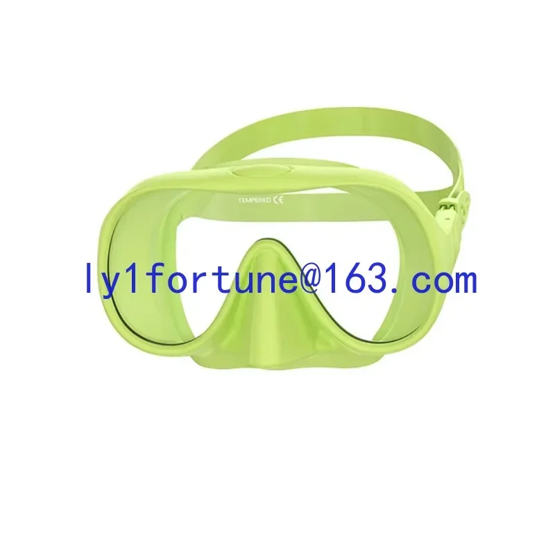 Liquid silicone snorkel mask, soft silicone anti-fog single lens