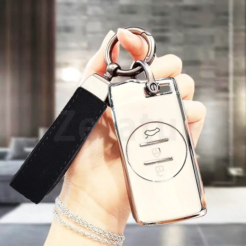 New Tpu Car Key Cover Case Shell Fob for Chery Tiggo 7 Pro 8 Pro Exeed Tiggo 2 3x Arrizo 5 Pro Gx 5x EQ7 Tiggo 4 Accessories