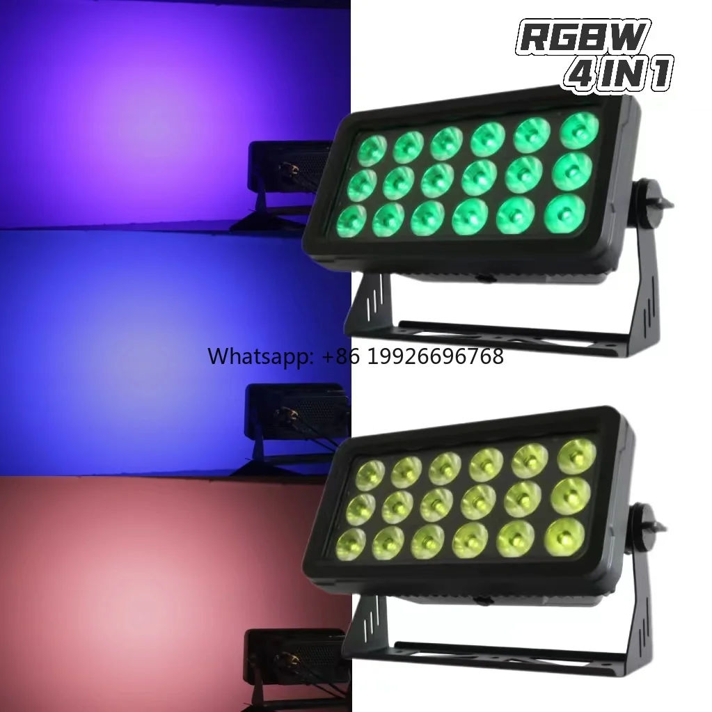 

18X20W RGBW 4In1 LED IP65 Waterproof Outdoor Wall Washer DMX Strobe Light LED Wall Washer Lights