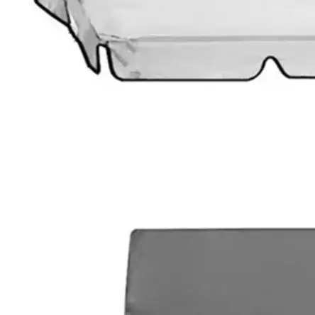 Replacement Canopy Kit for 3-Pedestal Swing Chairs with Top Shade and Seat Cover to Protect Against Sun and Rain Exposure