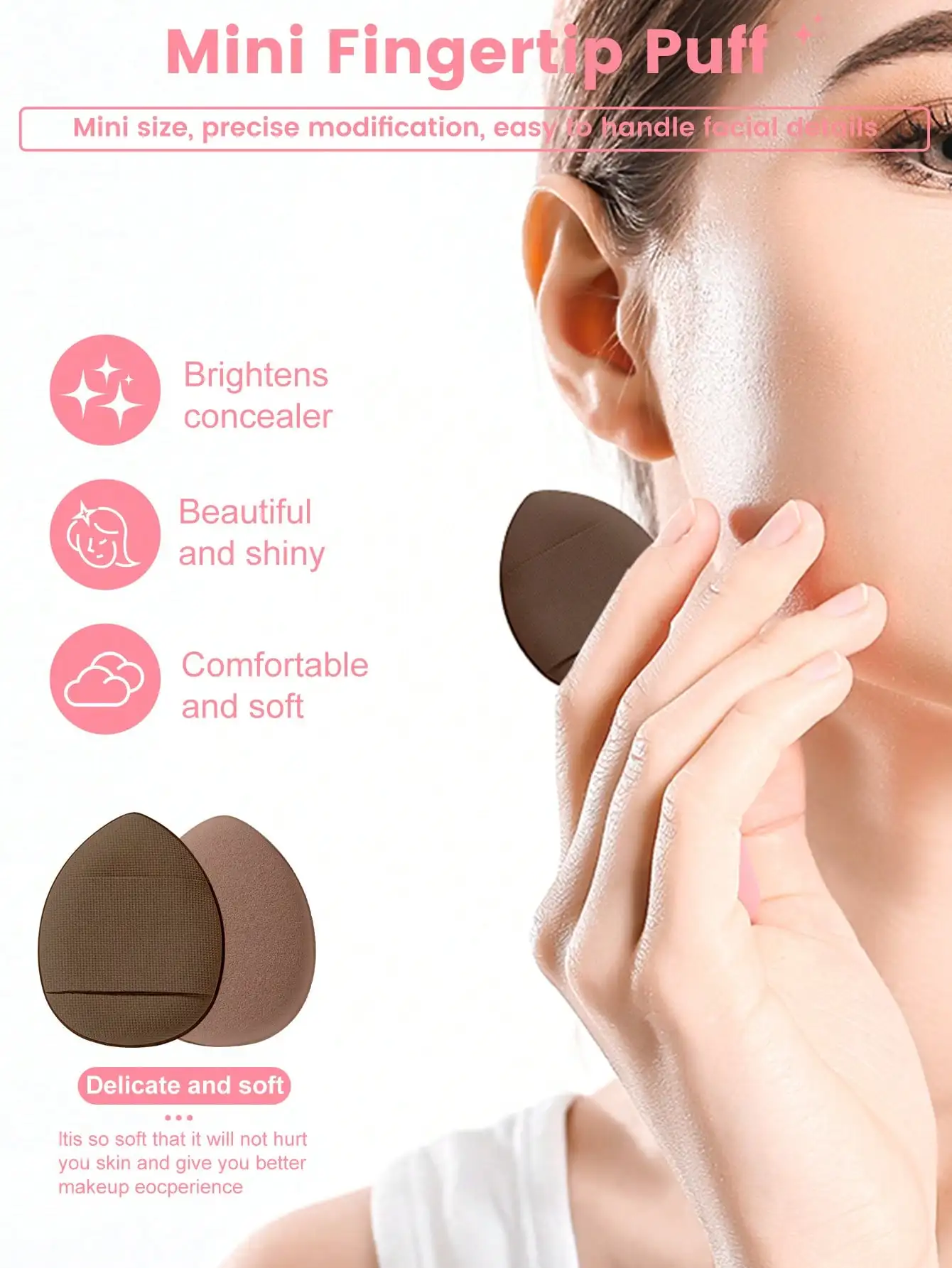 10-43 個のメイクアップツールセット - 防水化粧品バッグ+ブラシ/スポンジ/パフ+まつげカーラー/クリーナー