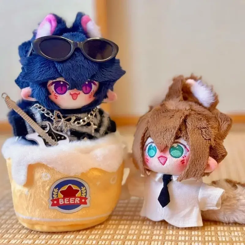 10cm Keychain Anime Games AOTU Anmicius Stuffed Cute Dress Up Cotton Doll Plush Toys for Adults and Children to Collect as Gifts