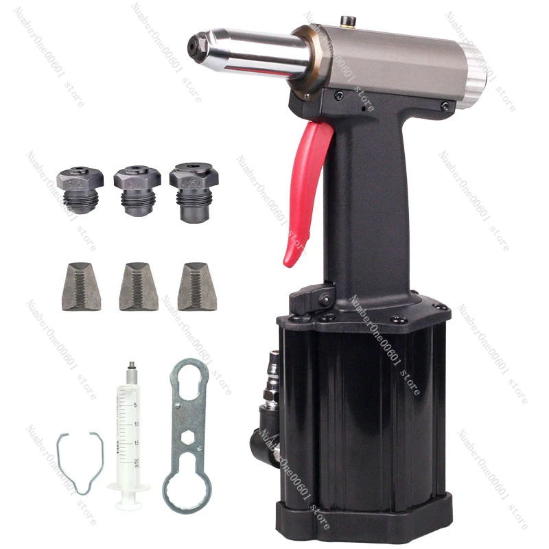 Pneumatic Rivet Gun Hydraulic Riveting Tool Air Riveter Power Tool for 2.4-5.0mm Blind Rivets