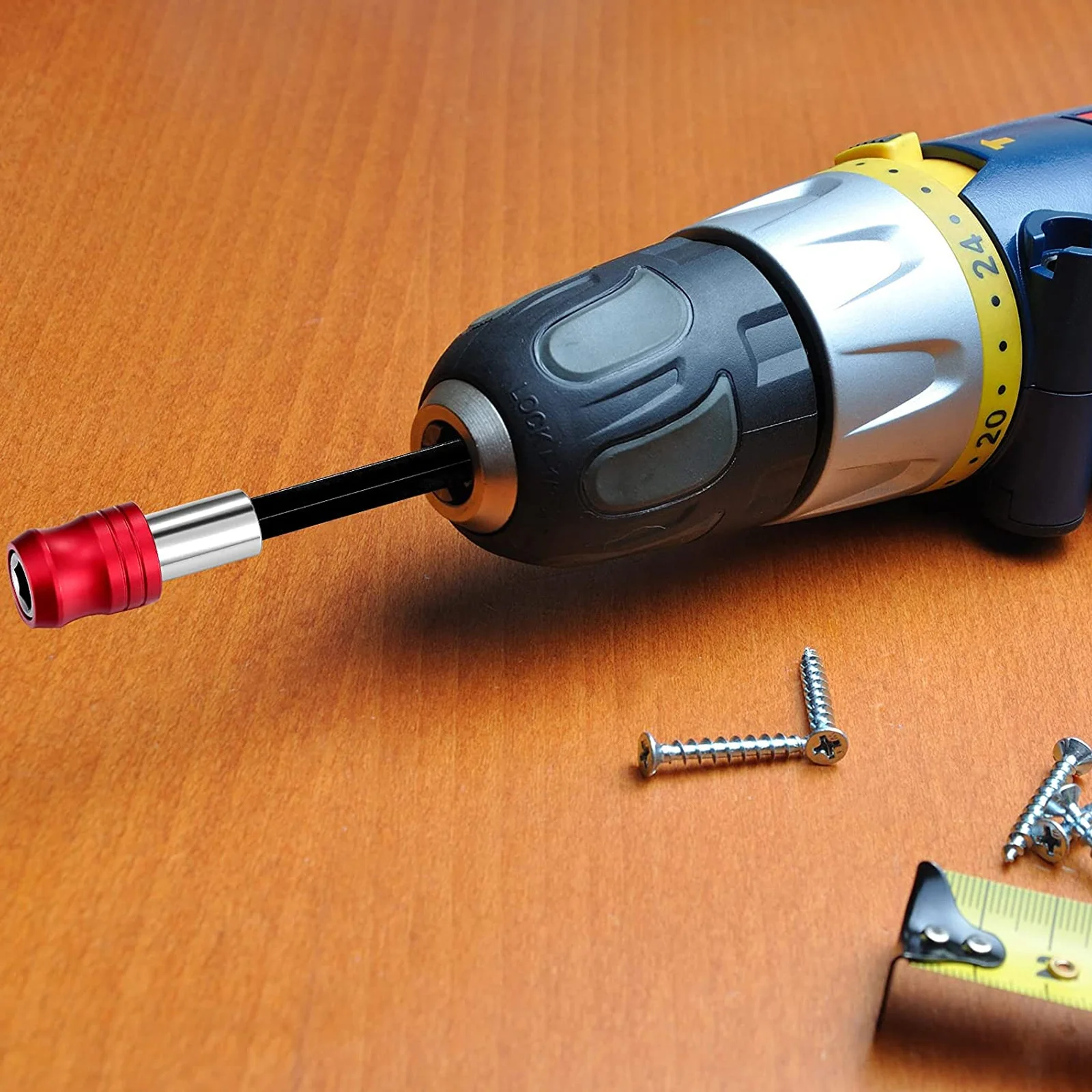 

2Sets Stainless Steel Drill Bit Extension Heavy Duty Corrosion Resistant High Hardness for DIY Household Repair Work Long