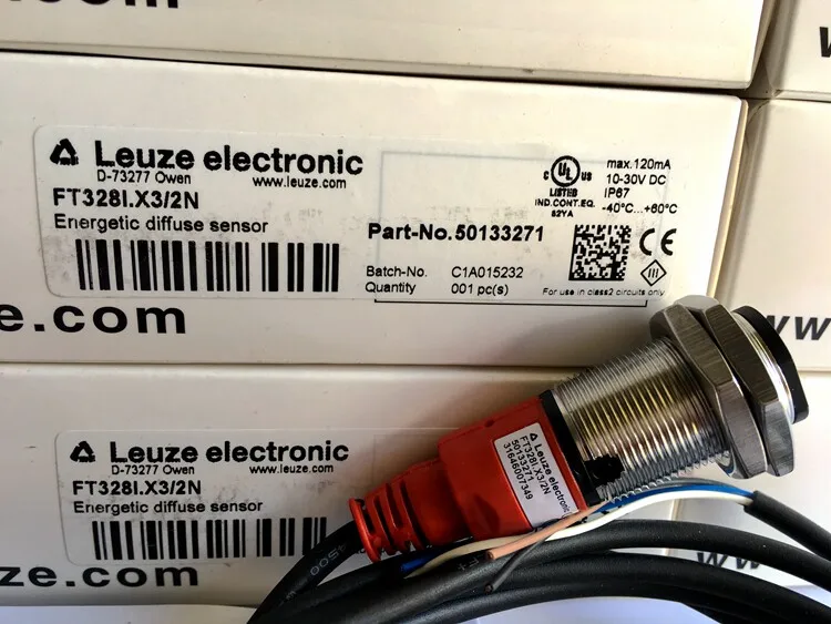 Brand New Original Germany LEUZE Photoelectric Switch FT328I.X3/2N FT328I.X3/4P Diffuse Reflection Photoelectric Sensor 10‑30VDC