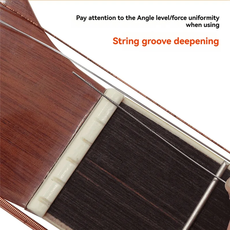 B72A Guitar Piano Pillow Sharpening File Upper Guitar Piano Pillow Sharpening Grinding And Deepening String Groove Guitar Repair