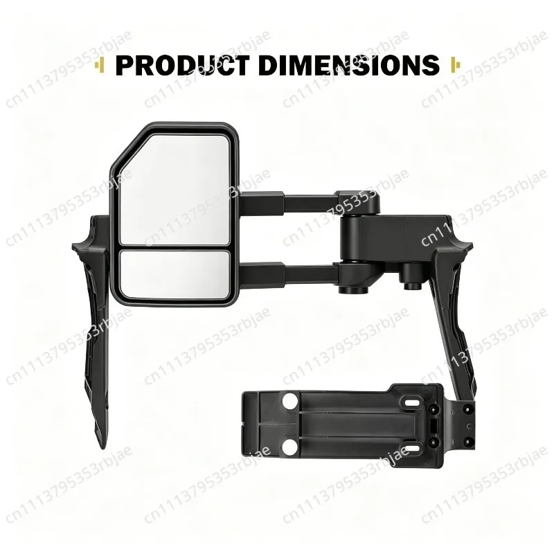 For Pair Extendable Side View Towing Mirrors LC79 for 70 79 1984 2023 Off Road Vehicle Mirror Replacement